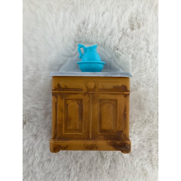 Vintage Avon Victorian Washstand Decanter w/ Charisma Foaming Bath Oil 1970s - Picture 3 of 5